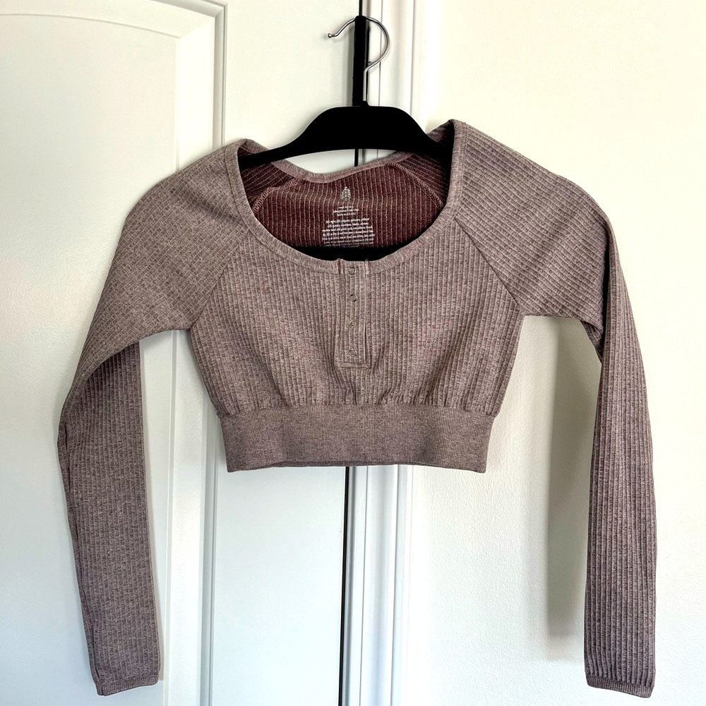 Free People Crop Long Sleeve XS